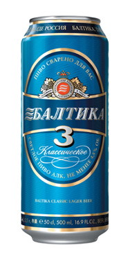 Пиво Балтика 3 Классическое фото алюминиевой банки