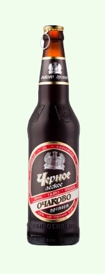 Фирменная бутылка пива Очаково Черное Премиум